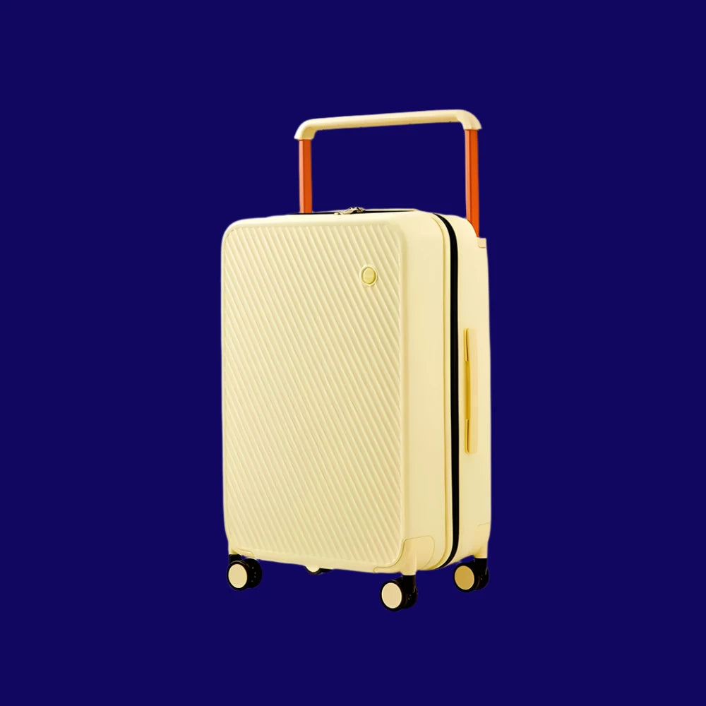 Valise de voyage à poignée large, roues tournantes, PC TSA, serrure, 20, 24 pouces