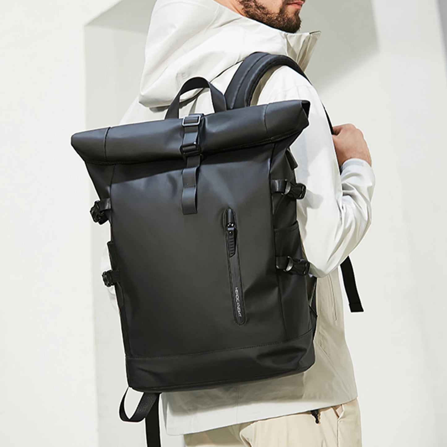 Expandable and waterproof travel backpack