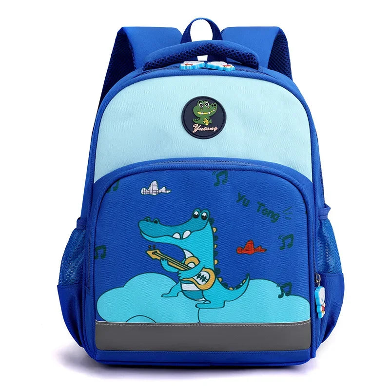Cartable bleu foncée de dessin animé licorne pour enfants