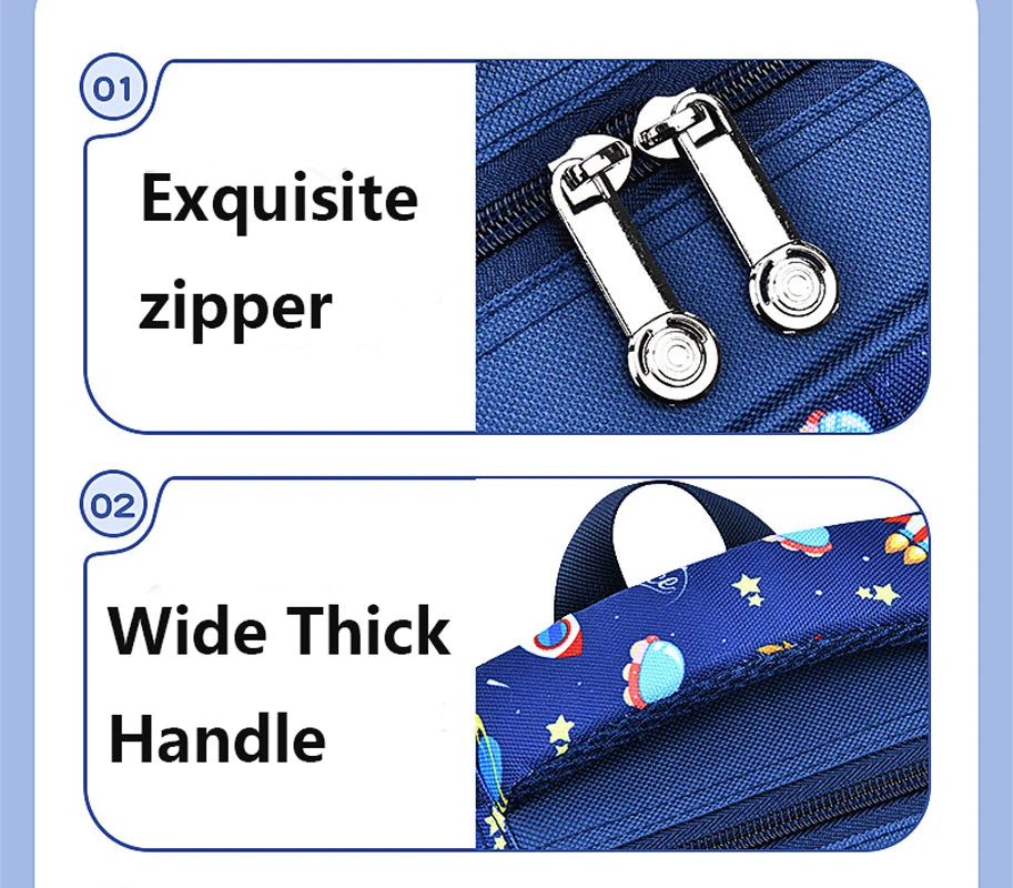 Cartable d'astronome stéréoscopique 3D de dessin animé pour enfants, sac à dos étanche pour enfant, petit garçon, école primaire