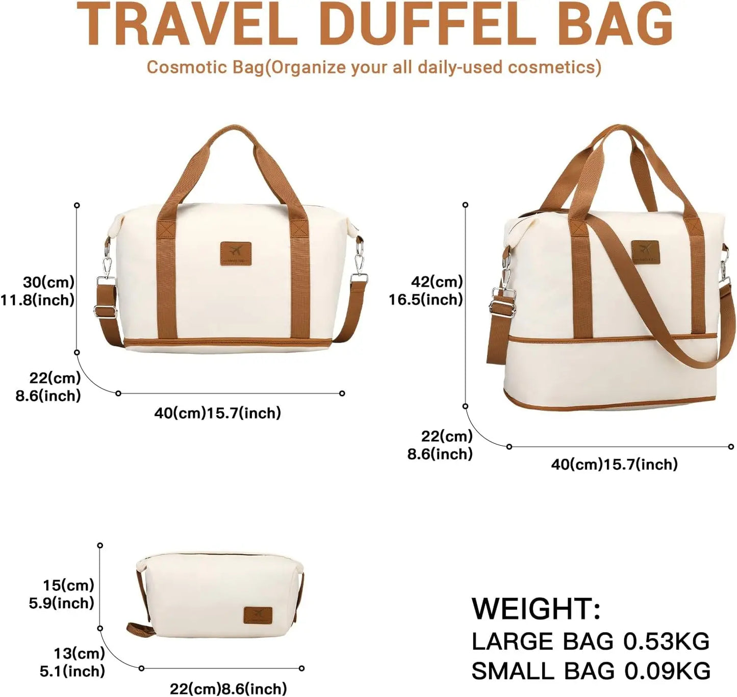 Ensemble de bagages British Traveler avec sac de voyage