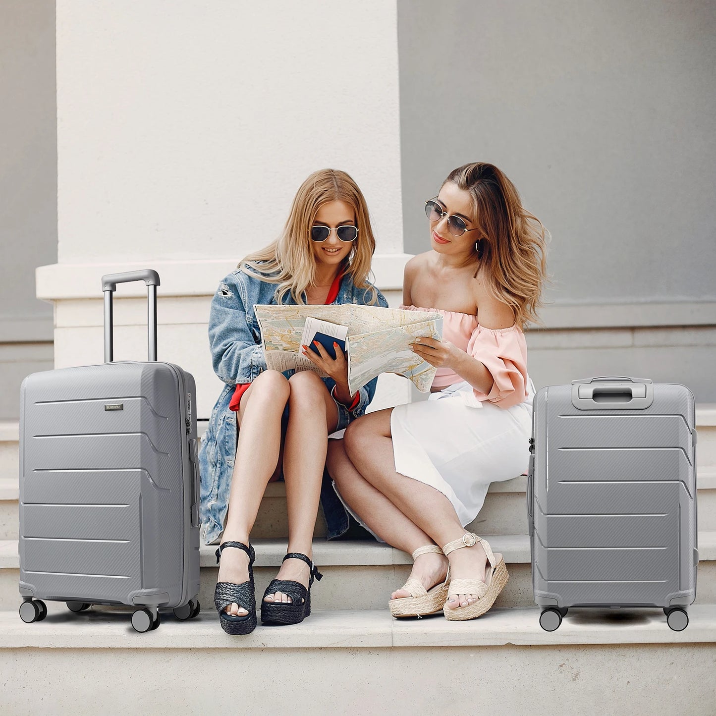 Ensembles de valises de voyage pour hommes et femmes, valise TSA, valise à roulettes, valise à roulettes, cabine, 20 po, 24 po, 28 po, 3 pièces