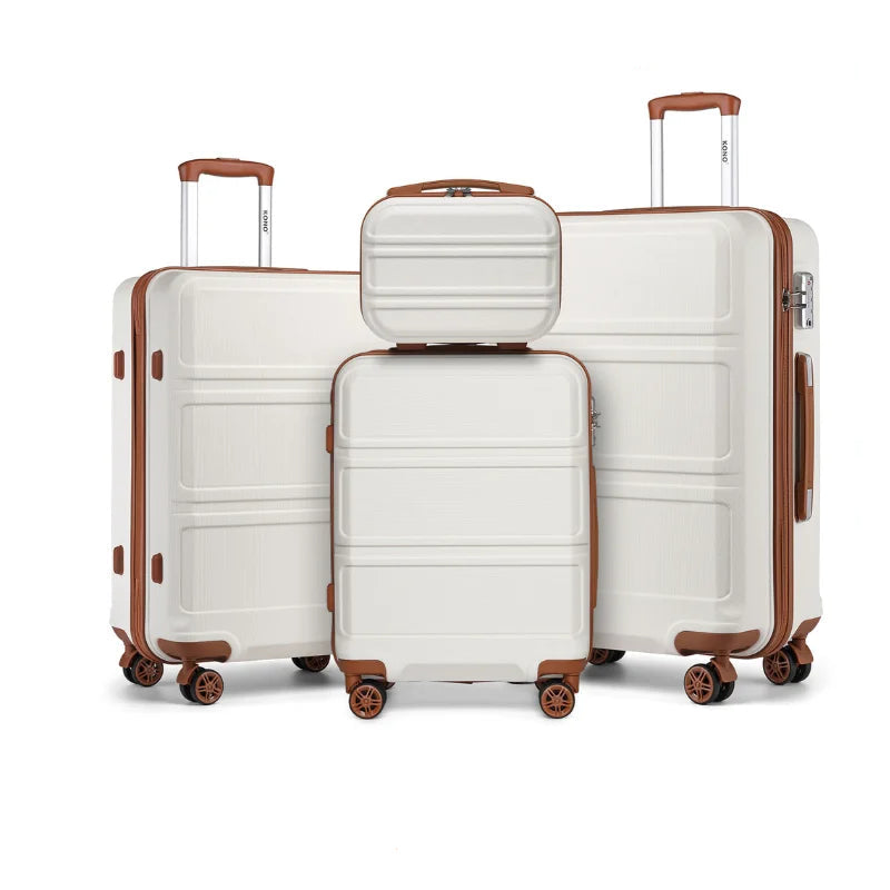 valise beige, 4 pieces