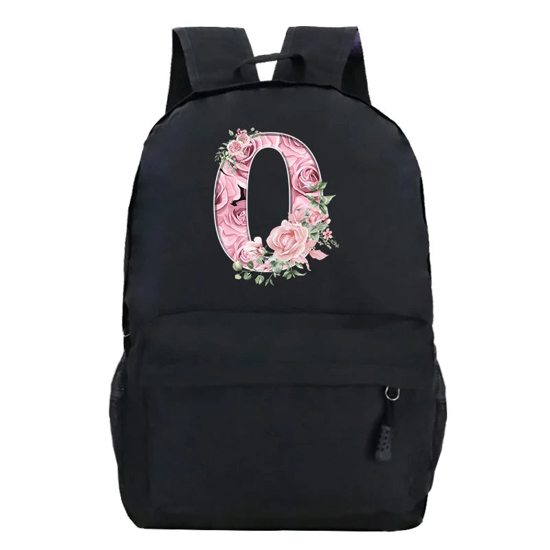 Rose alphabet sac à dos