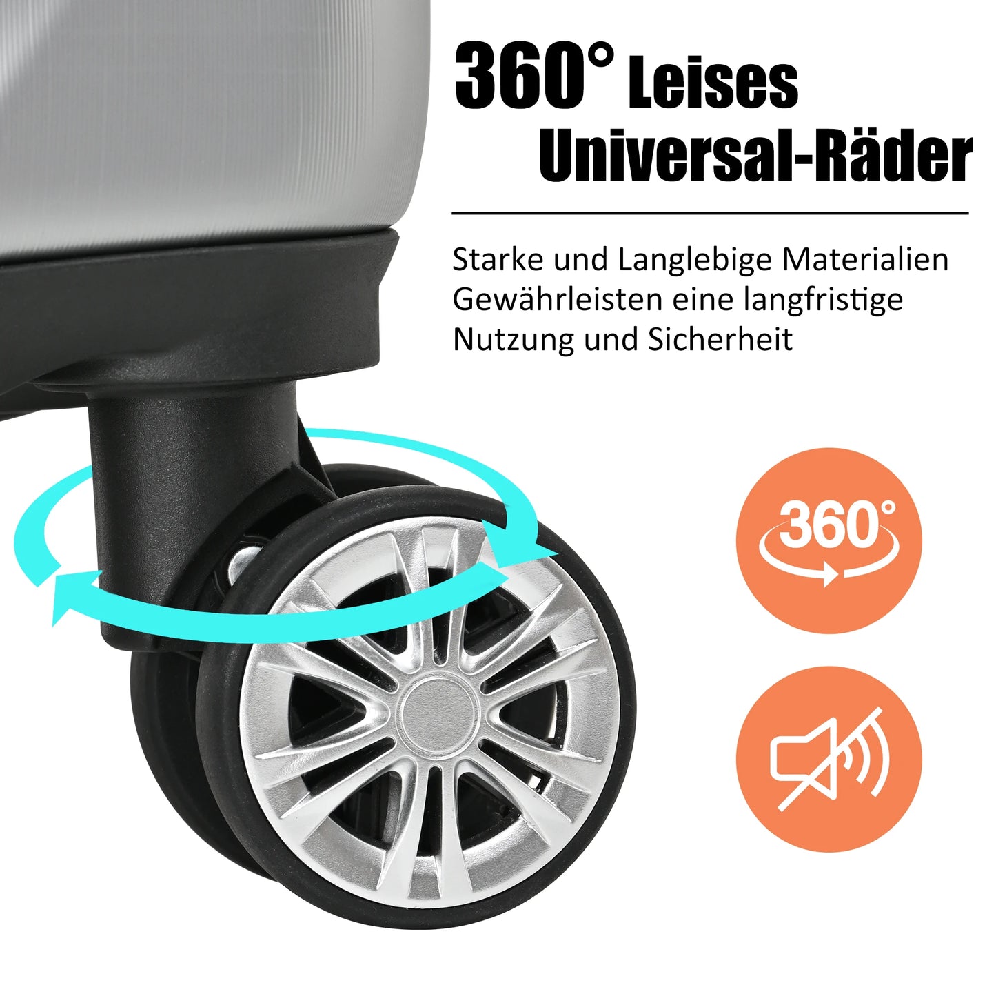 Ensemble de 3 pièces chariot ABS dur 20", 24", 28"
