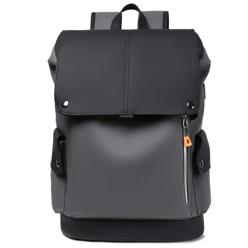 Grand sac à dos étanche en cuir PU pour ordinateur portable