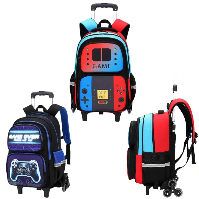 Sac d'école, Trolley avec console de jeu