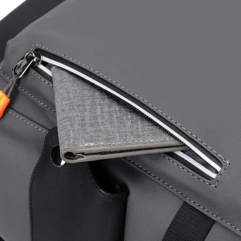 Grand sac à dos étanche en cuir PU pour ordinateur portable