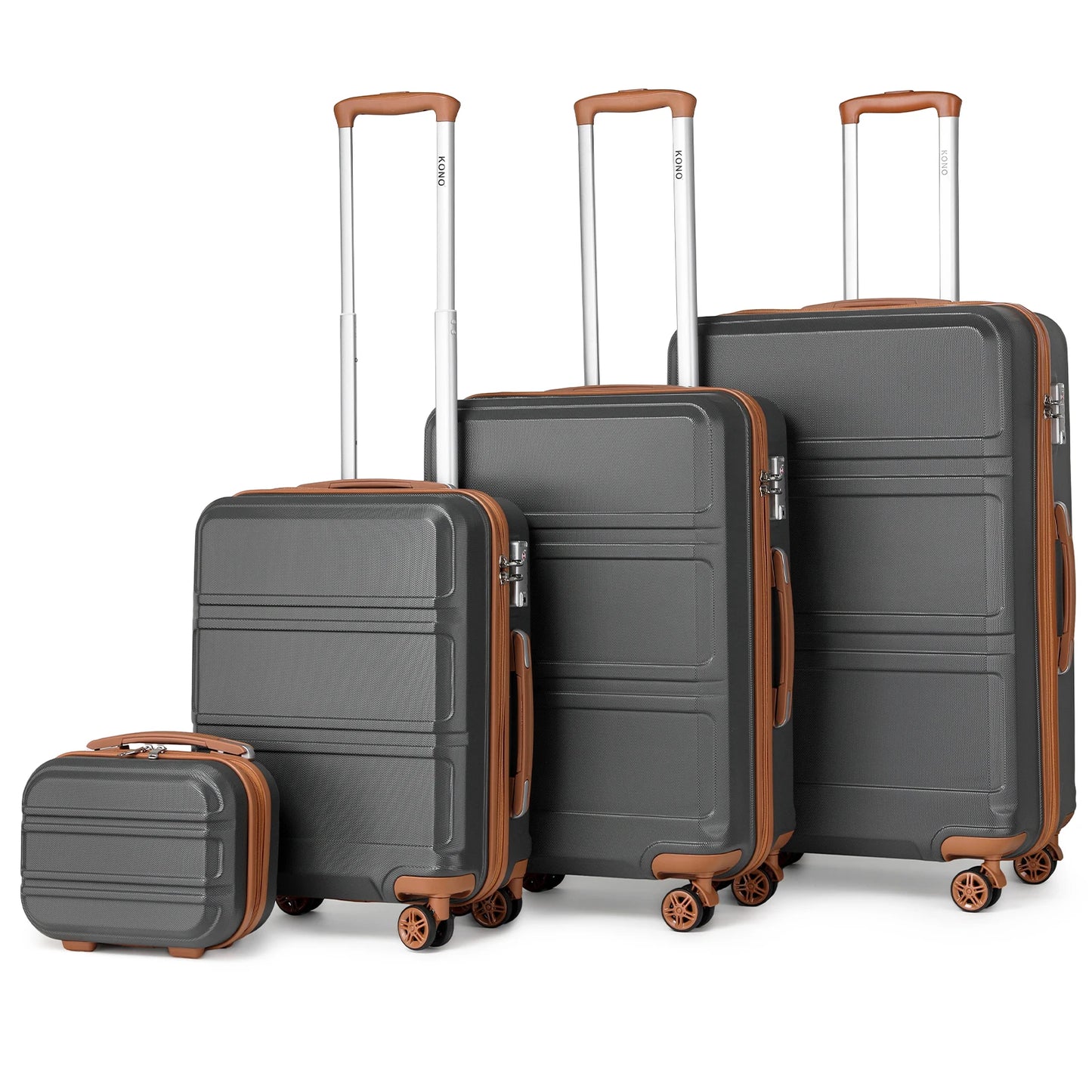 4 valises grises