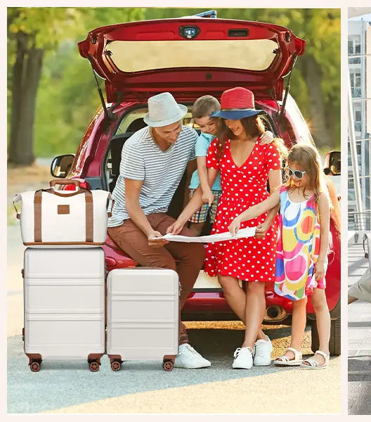 trousse à cosmétiques, sac de voyage à main et trousse de toilette, ensemble de bagages, 6 pièces