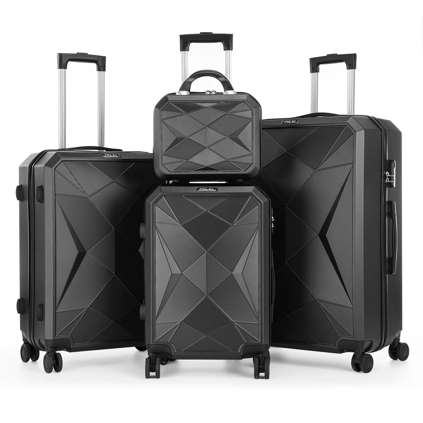 Ensemble de 4 valises rigides roulantes