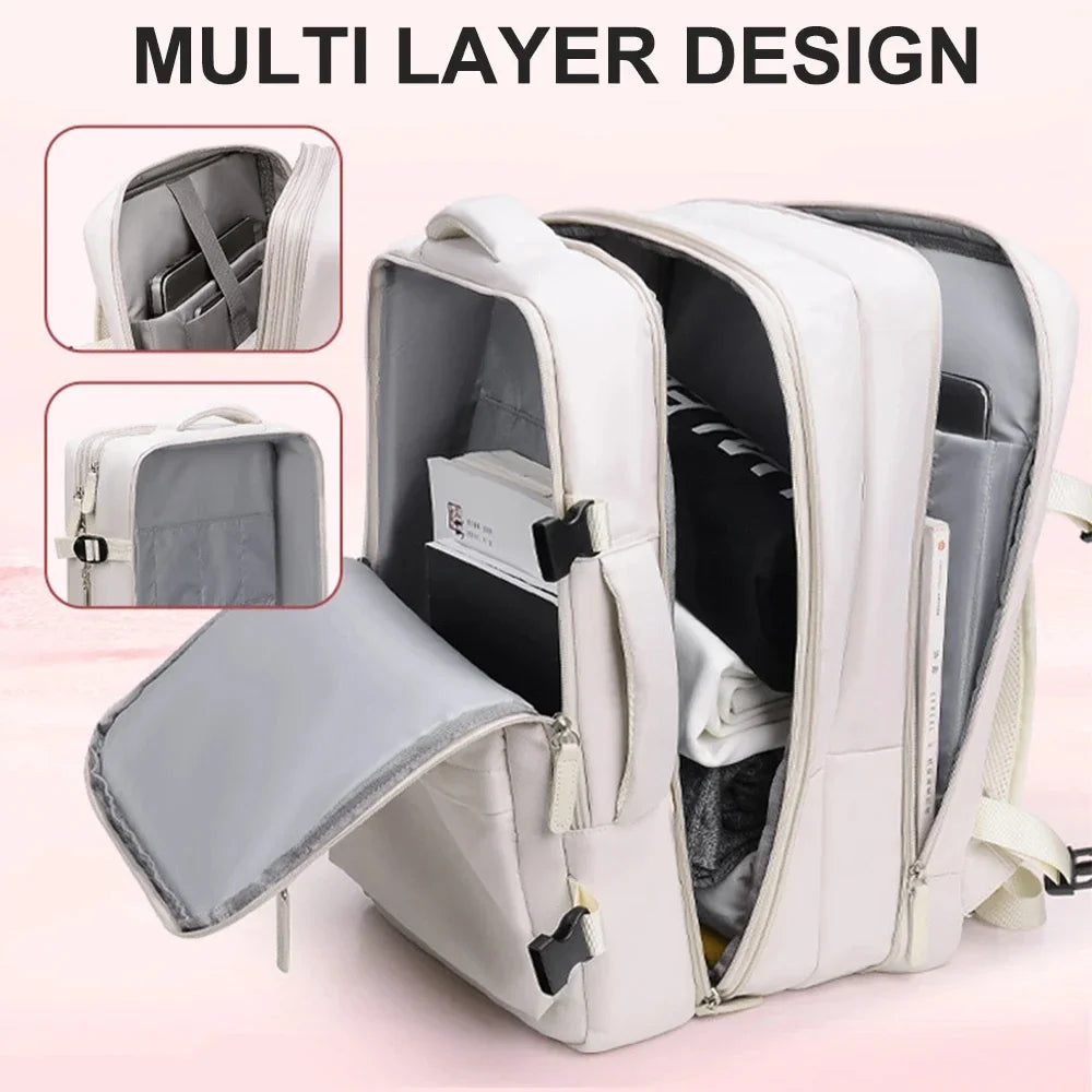 Travel backpack with Easyjet, 45x35x20