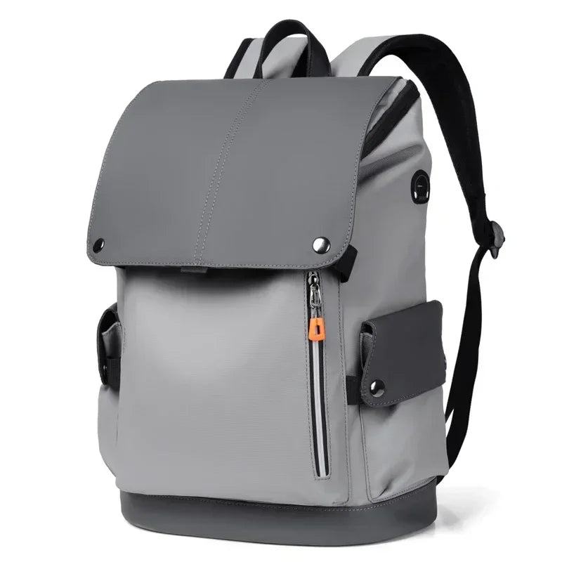 Grand sac à dos étanche en cuir PU pour ordinateur portable