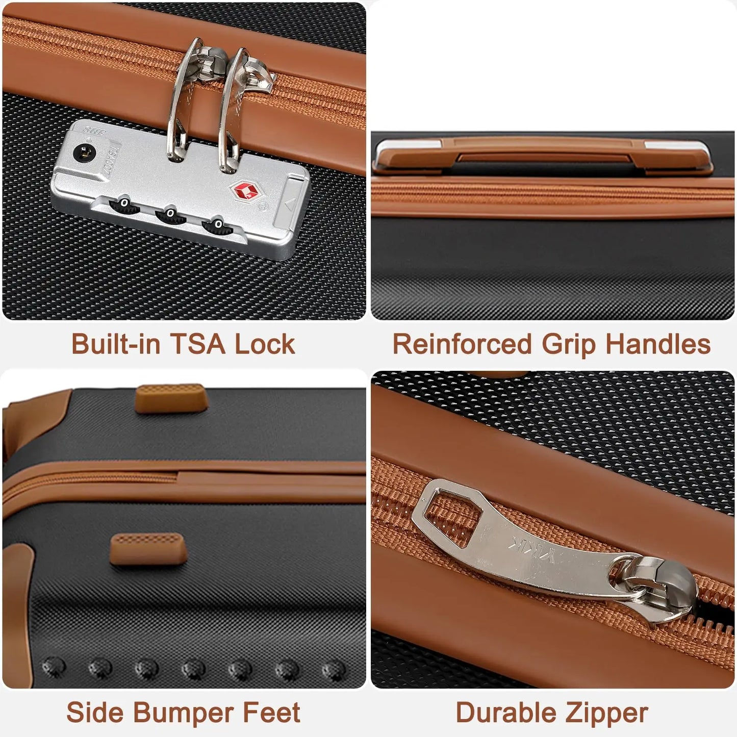 ABS Rolling Hardside Suitcase Set