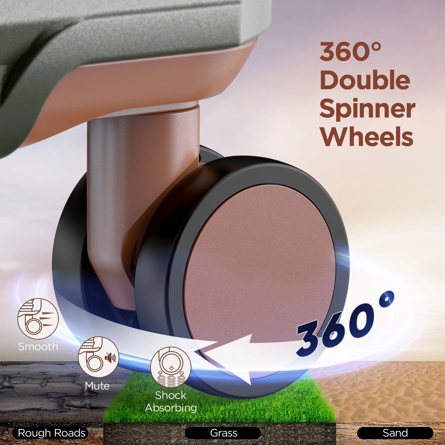 Grande bagage avec 1 sac de voyage et 1 trousse de toilette