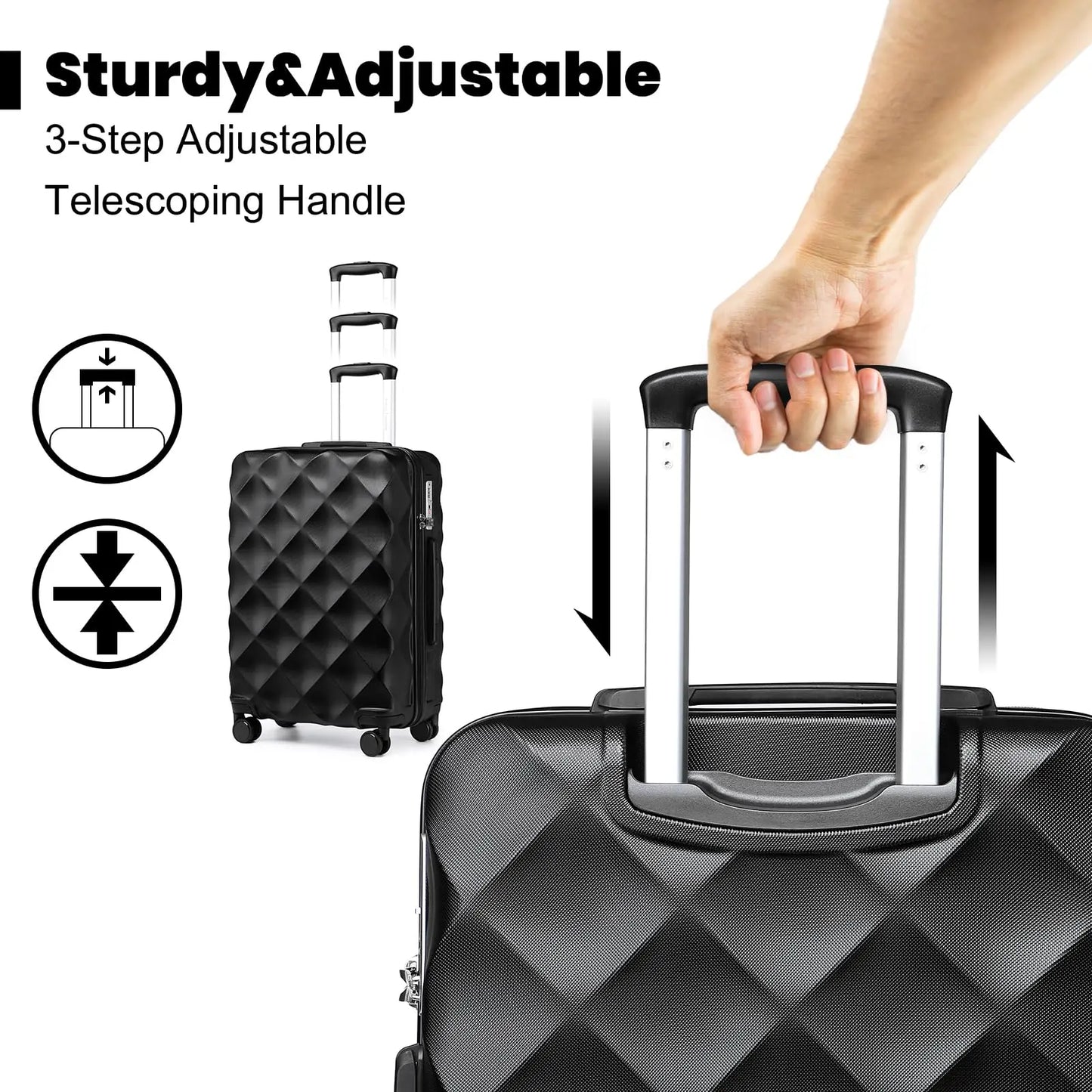 Étui dur avec la serrure de TSA