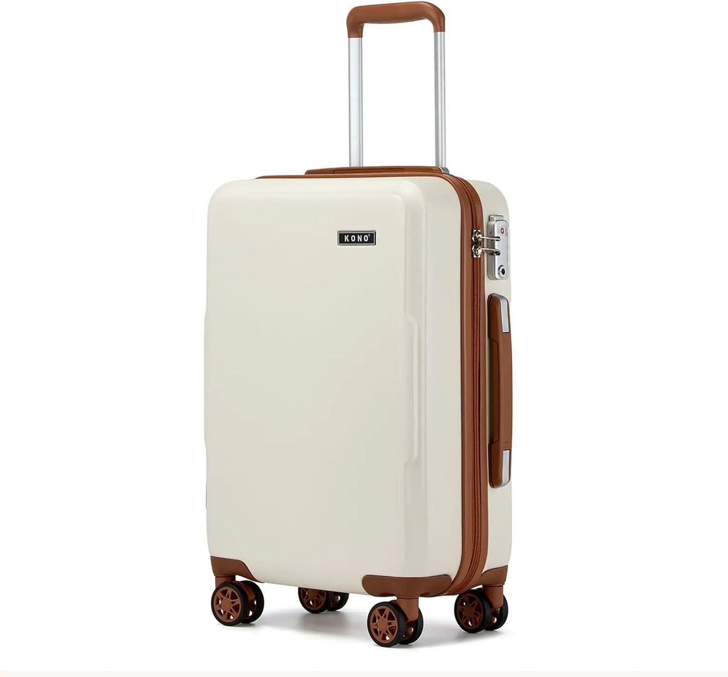 valise beige compatible avec 4 cabines roulantes multidirectionnelles