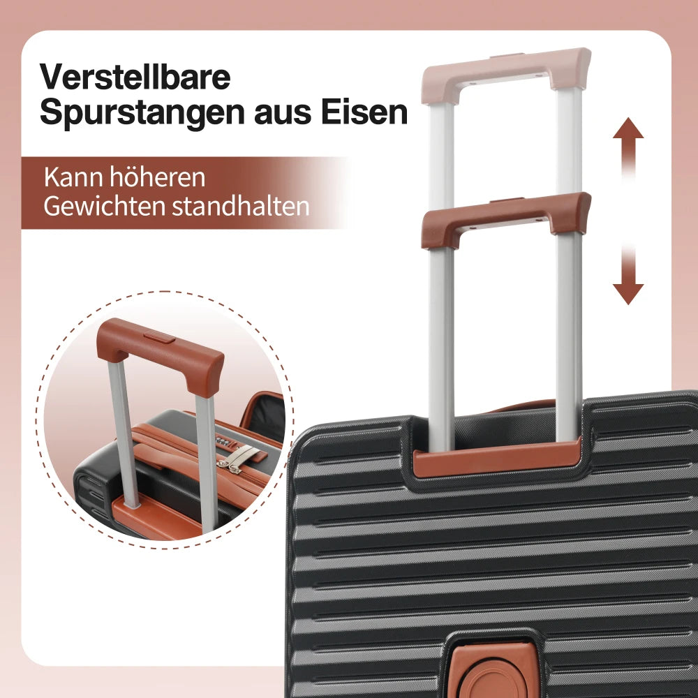 Ensemble innovant de 3 valises s'ouvrant par l'avant