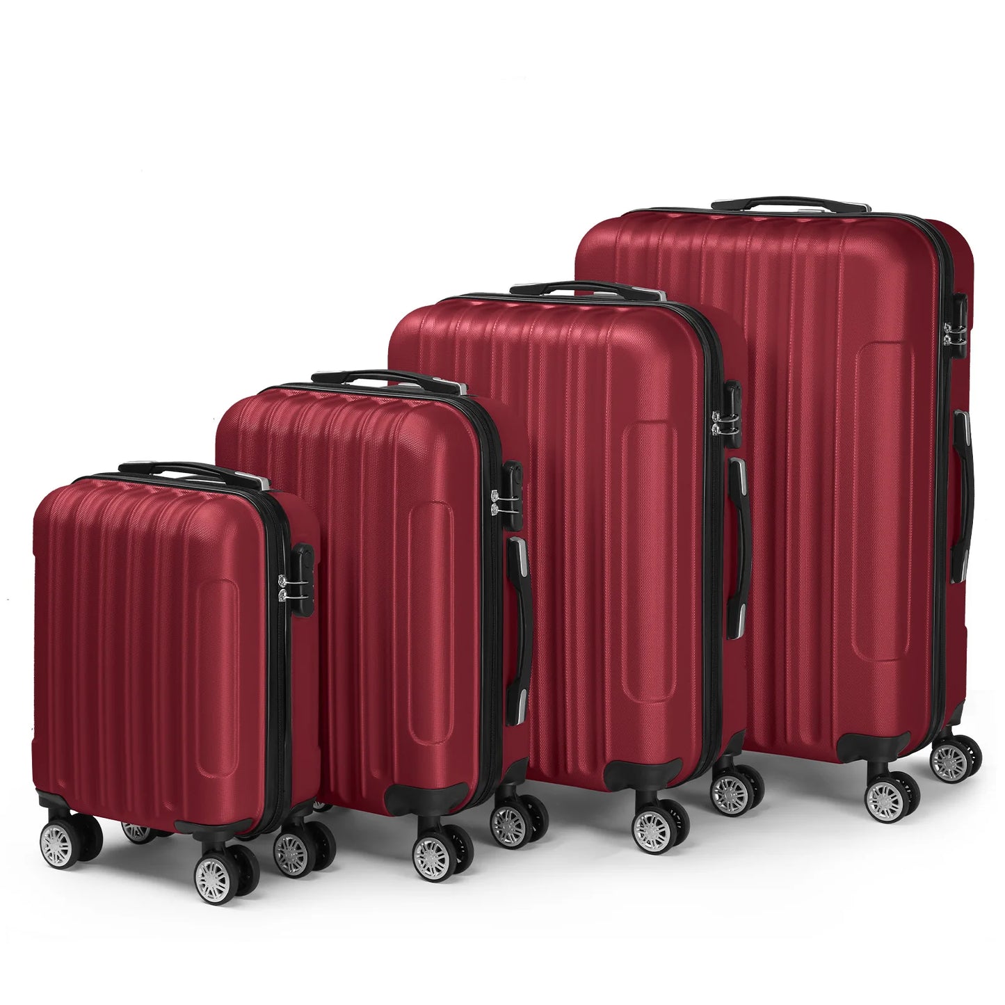 Bagages ABS protégés par les coins, 4 pièces
