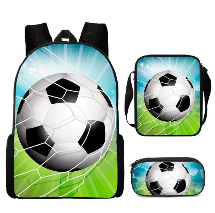 sac d'école de Football d'impression 3D élèves du primaire et du secondaire football