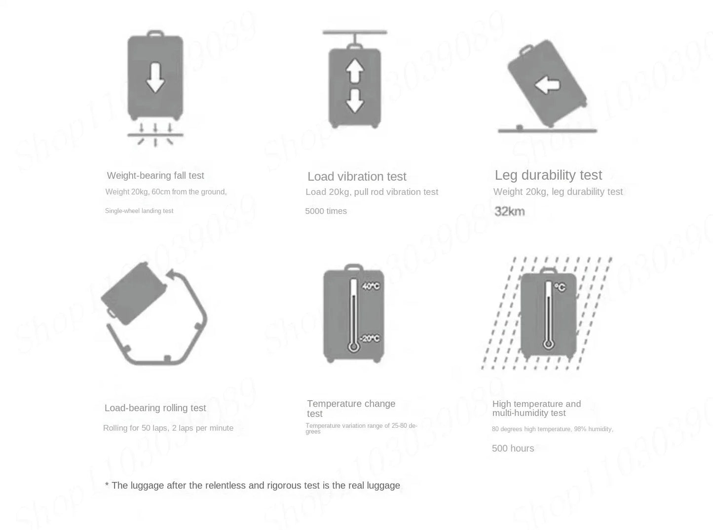 Ensemble de 4 valises à roulettes de grande capacité