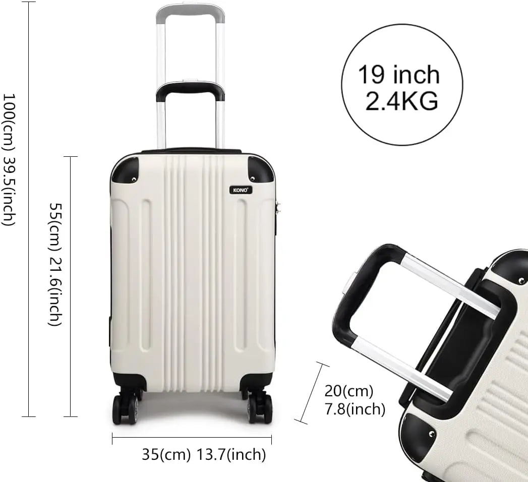 taille de valise trolley légère et rigide