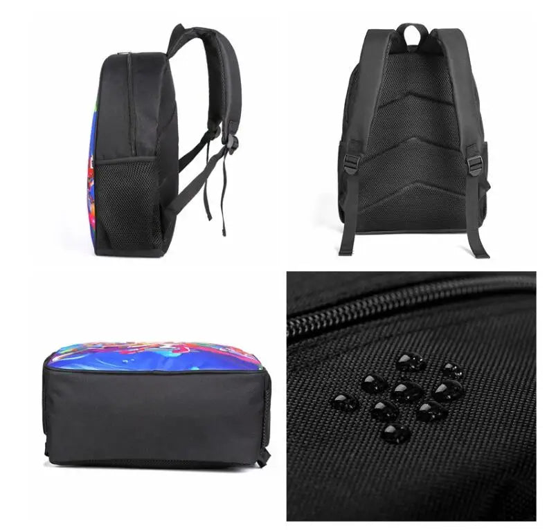 3 pièces/ensemble de sac d'école de Football, étanche