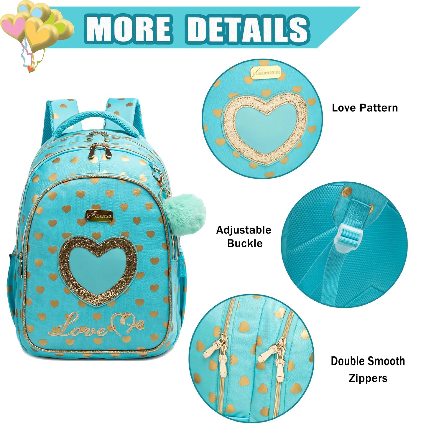 Sac à dos avec sac à déjeuner et trousse