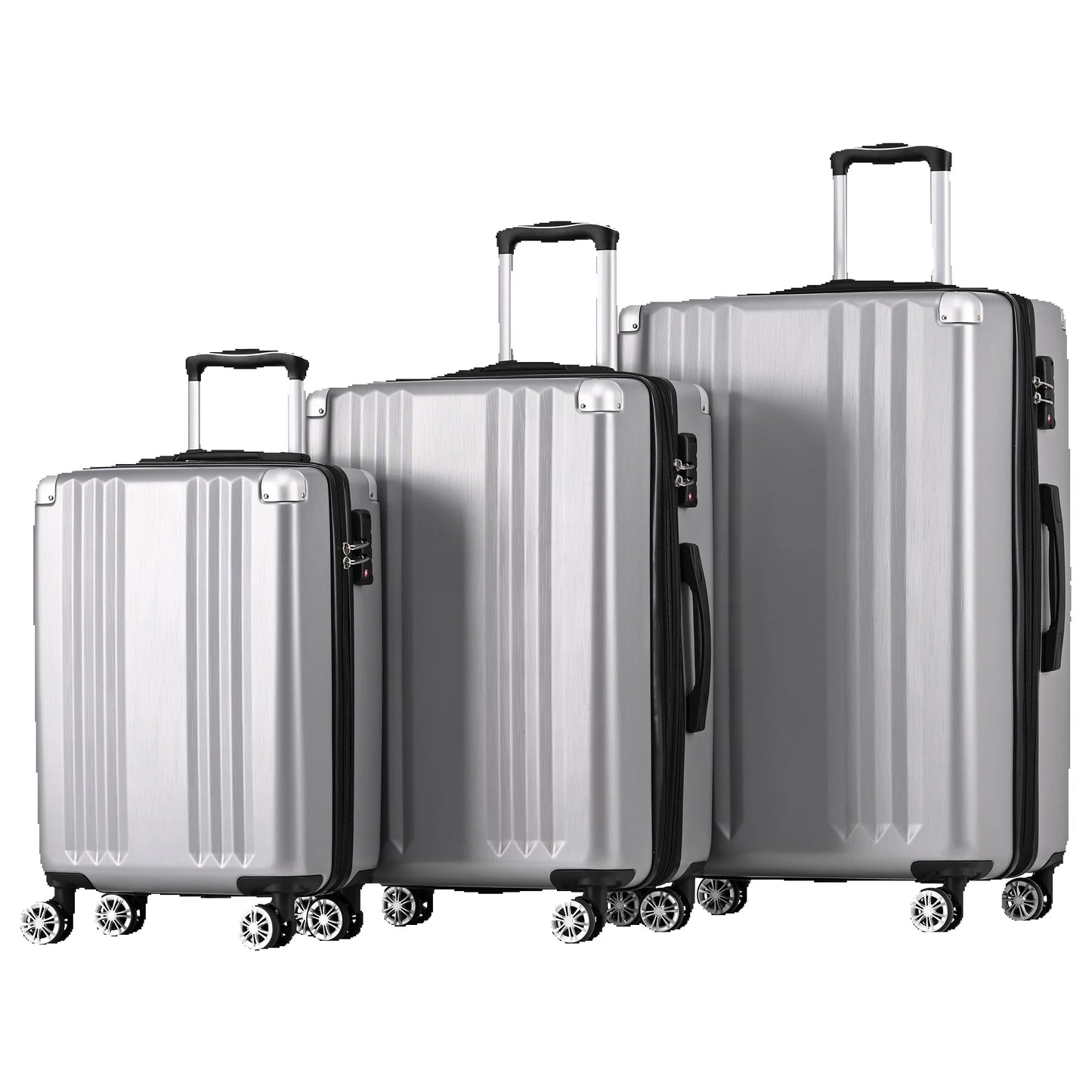 Ensemble de 3 pièces chariot ABS dur 20", 24", 28"