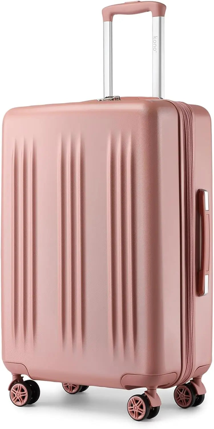 Lightweight expandable hard-shell suitcase with TSA lock