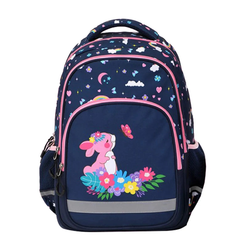 Sac à Dos à lapin pour Fille, Cartable d'École pour Enfant
