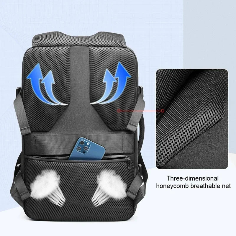 Sac à dos Airbag extensible de grande capacité pour homme