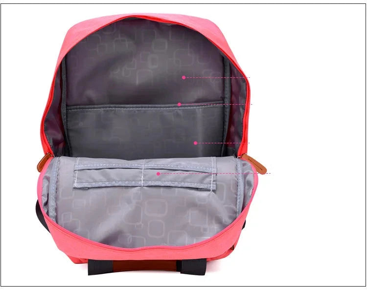 Sac à dos de voyage en toile pour hommes et femmes, sacs pour ordinateur portable décontractés, sac à dos de grande capacité, sac de livre scolaire pour adolescent, mode