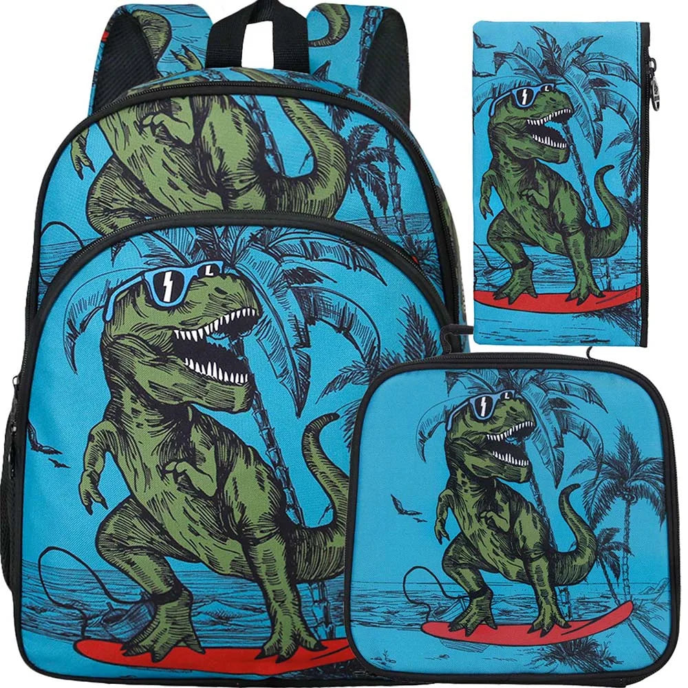 Sac à dos arc-en-ciel à paillettes dino