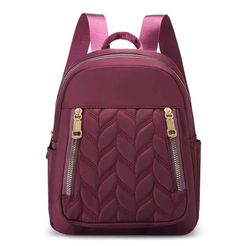 Sac à dos rouge de voyage en Nylon sacs d'école pour femmes pour filles Anti-vol petit sac à bandoulière Packs sac à dos étanche Mochila Feminia