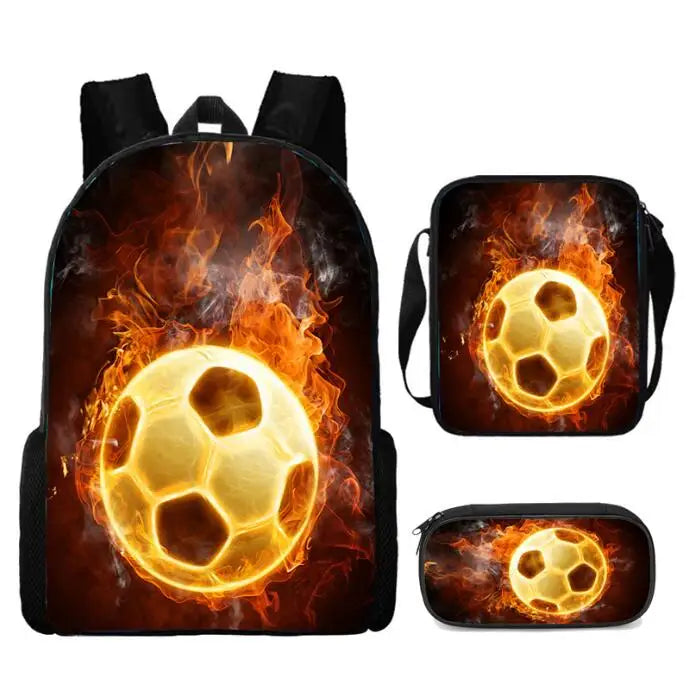 sac d'école de Football d'impression 3D élèves du primaire et du secondaire