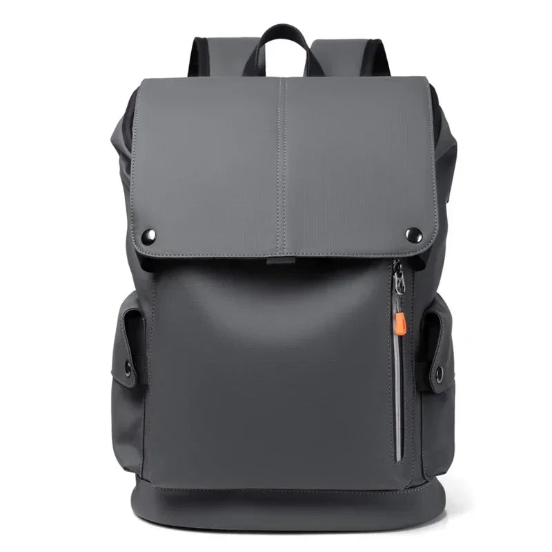 Grand sac à dos étanche en cuir PU pour ordinateur portable
