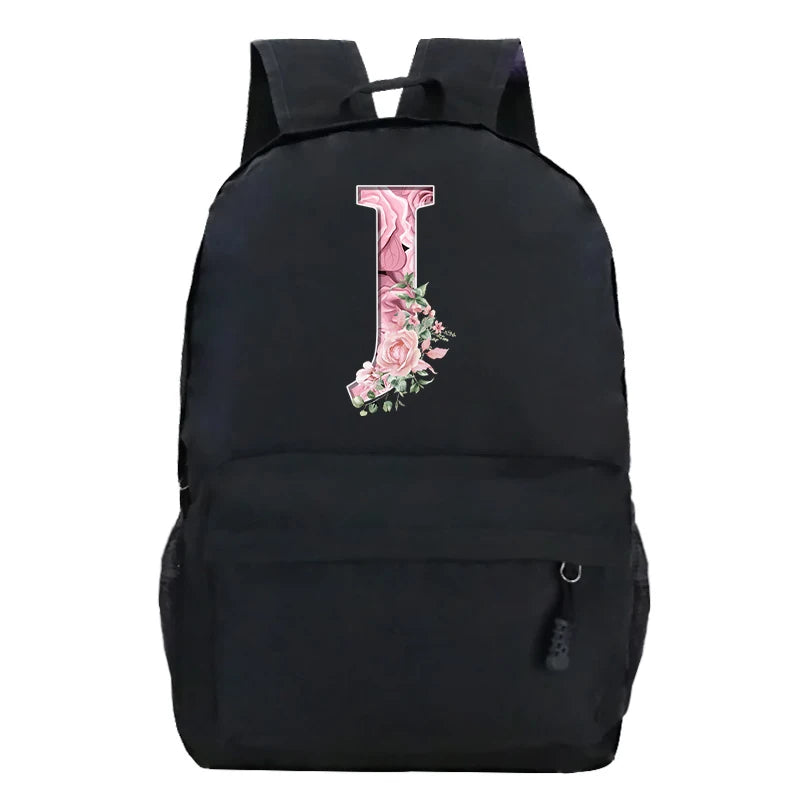 Rose alphabet sac à dos
