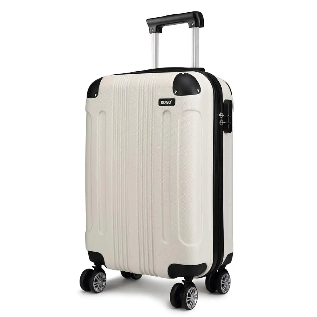valise blanche trolley légère et rigide