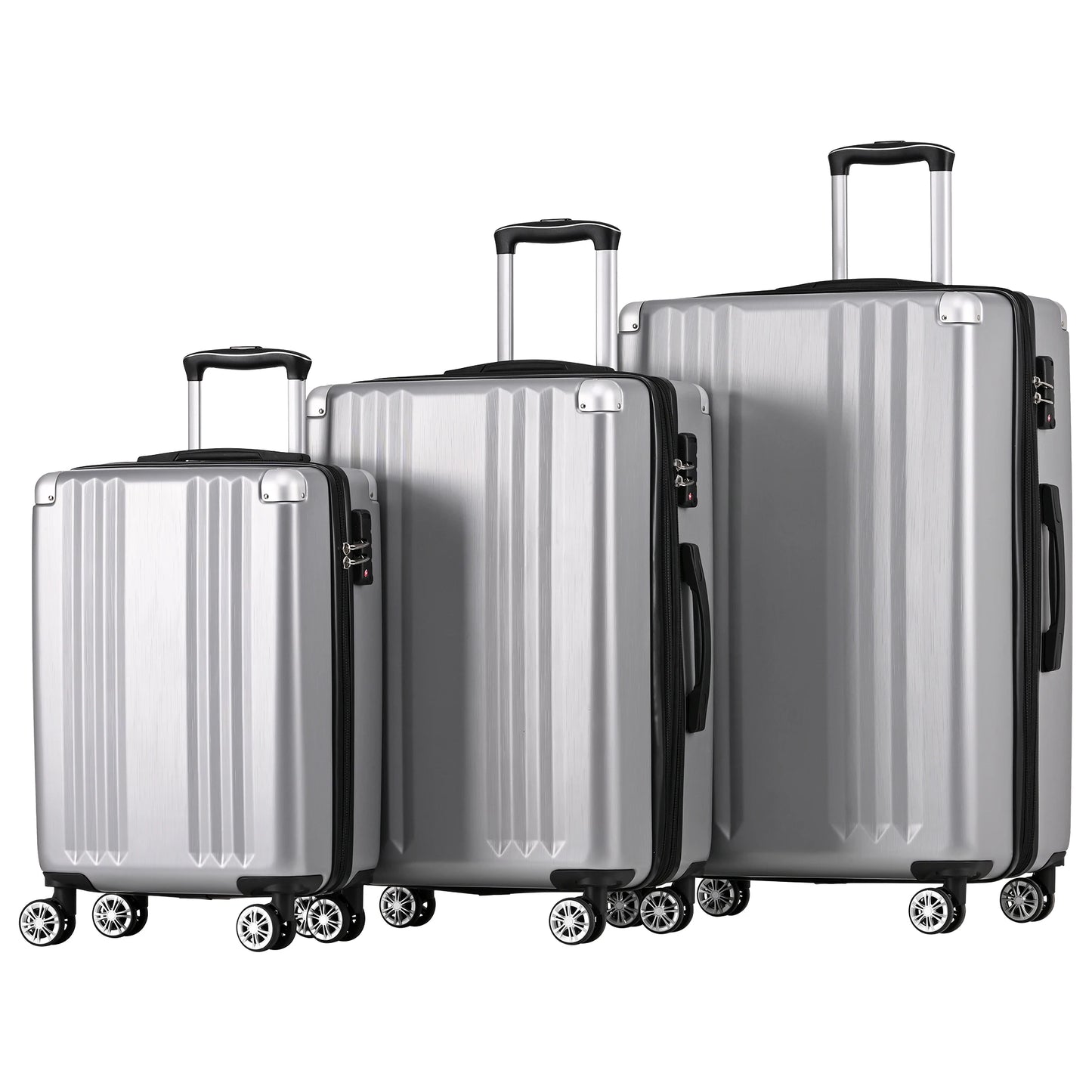 Ensemble de 3 pièces chariot ABS dur 20", 24", 28"