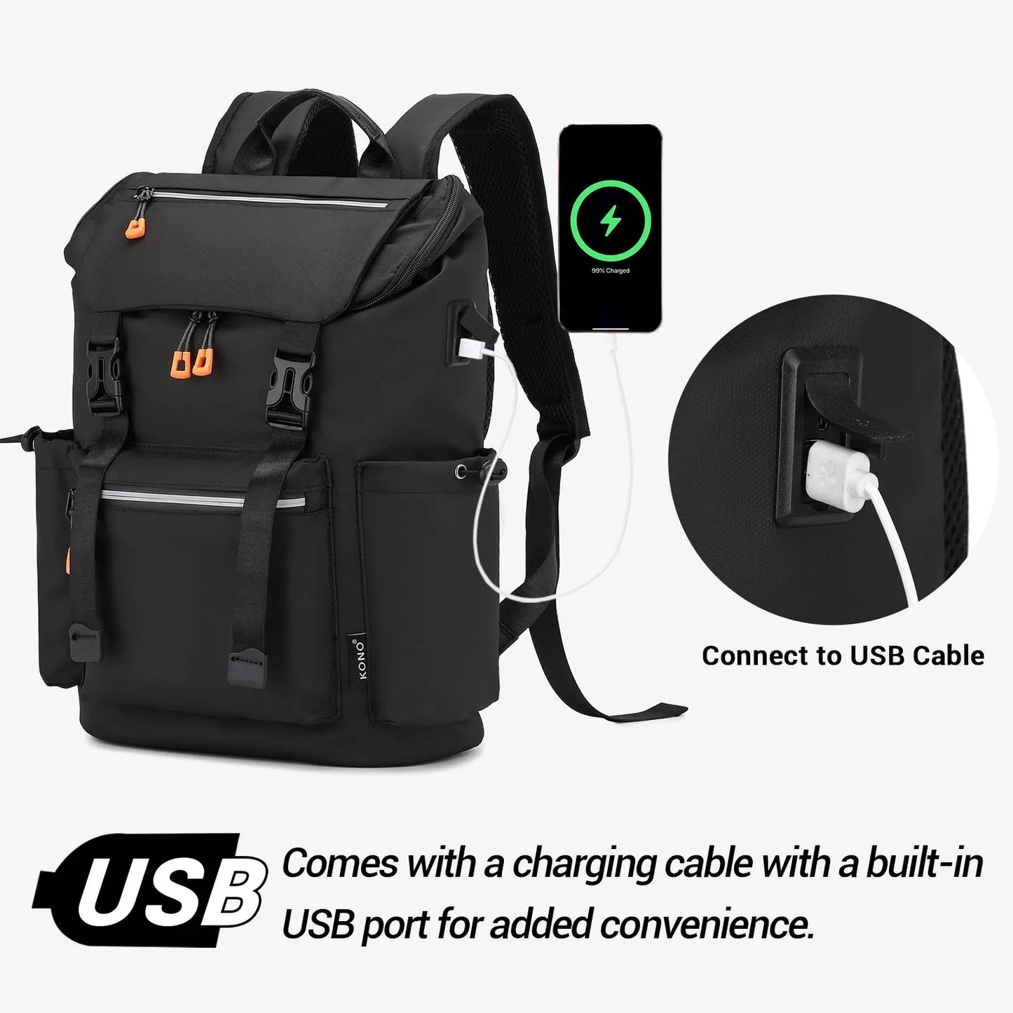 USB chargement, sac de voyage portable pour les activités de plein air