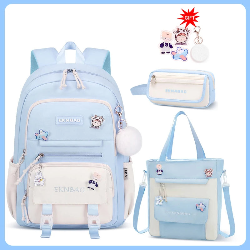 ensemble de sac a dos bleu