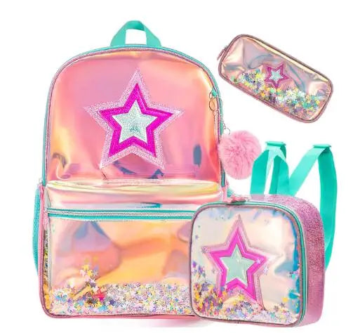 Sac à dos d'école à paillettes, élèves du primaire
