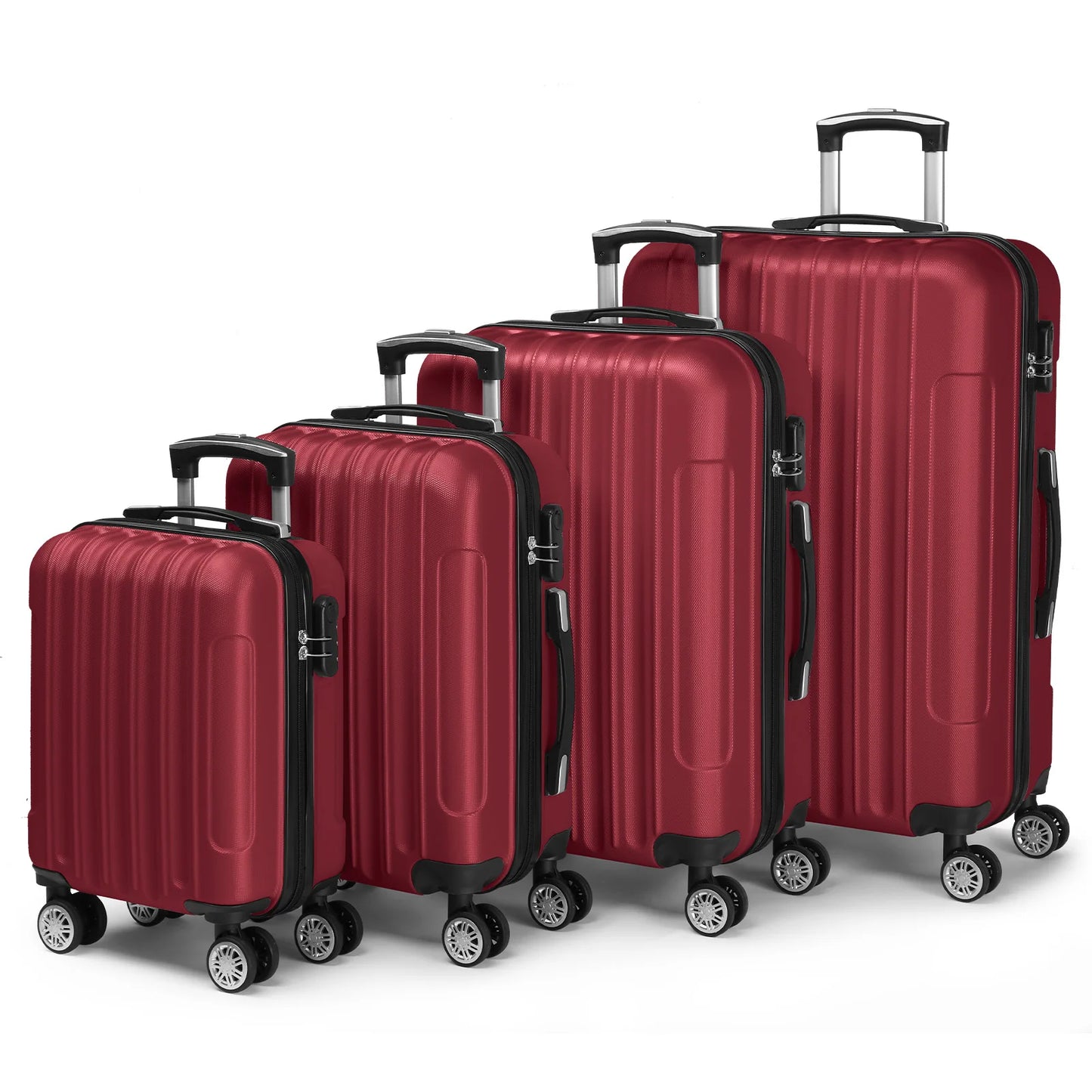ABS luggage, 4 pieces per set