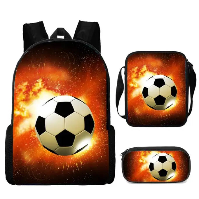 sac d'école de Football d'impression 3D élèves du primaire et du secondaire