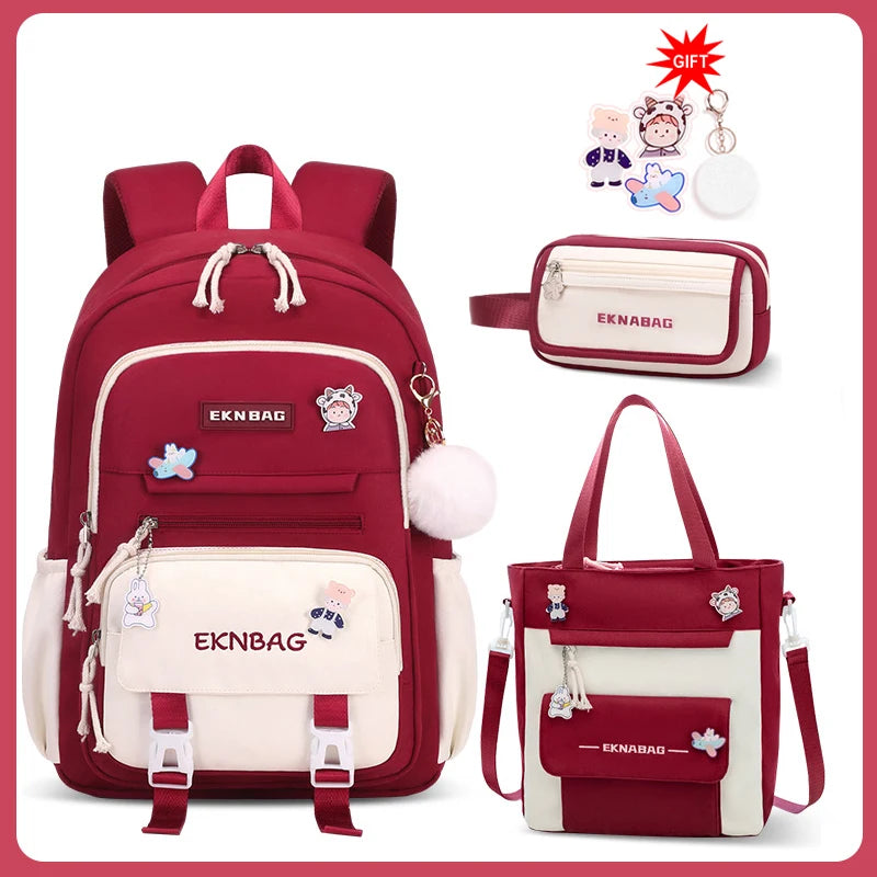 sac a dos rouge, ensemble 3 pieces