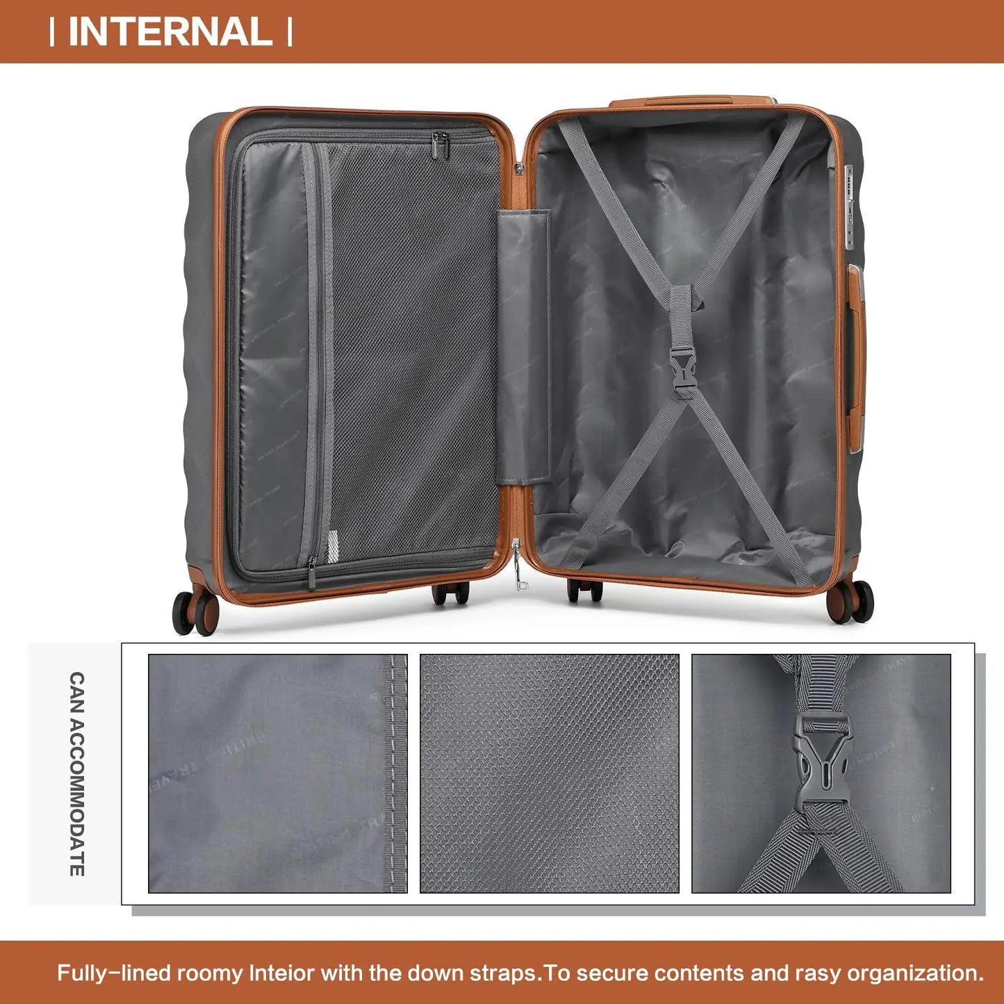 2-piece suitcase set with free shipping