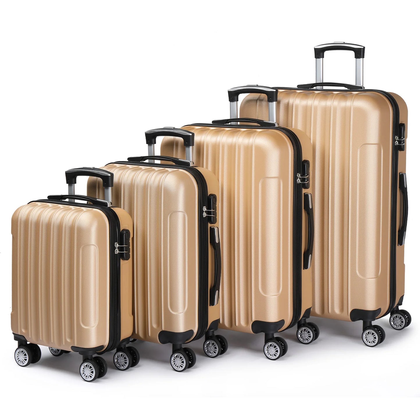 Bagages ABS protégés par les coins, 4 pièces