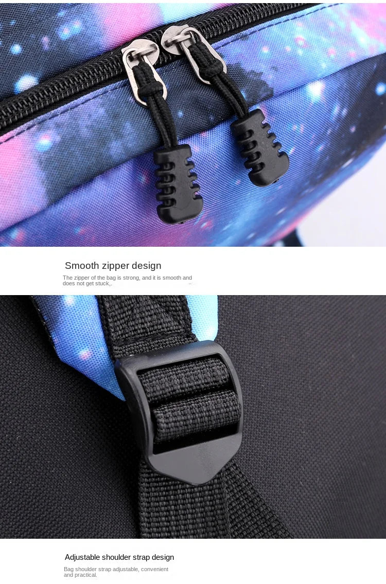 Jojo Bizarre Adventure anime sac à dos étudiant, 3 pièces