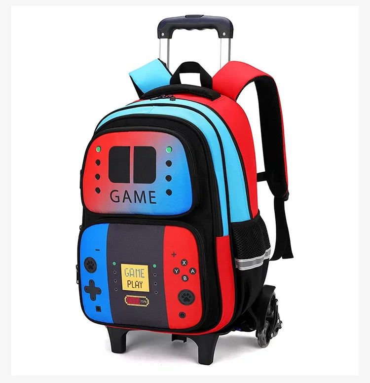 Sac d'école, Trolley avec console de jeu